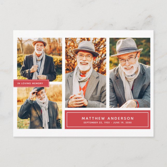 Cartão Postal Em Adorando Memória Moderna Multifoto De Cor (Frente)