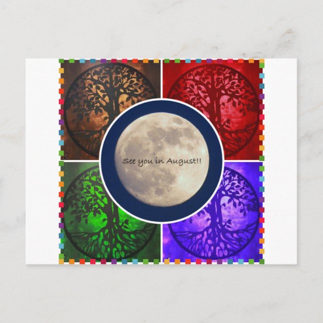 Cartão Postal Em August Skies.. (Frente)