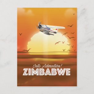 Cartão Postal Em Aventura! Poster de viagens do Zimbabué