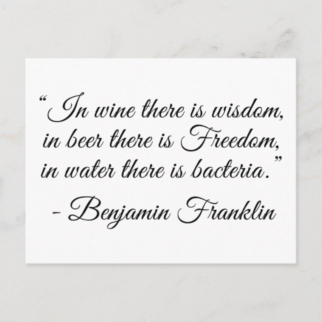 Cartão Postal Em Beer há a liberdade! (Frente)