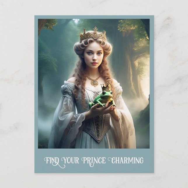 CARTÃO POSTAL " EM BUSCA DE PRÍNCIPE CHARMING " (Frente)