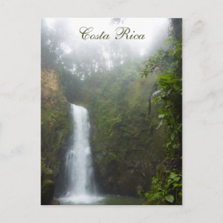 Cartão postal em cascata da Costa Rica