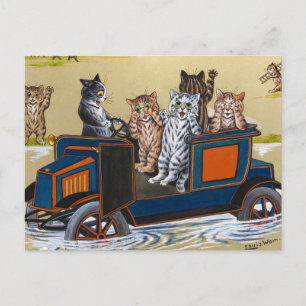 Cartão Postal Em Deep Water de Louis Wain