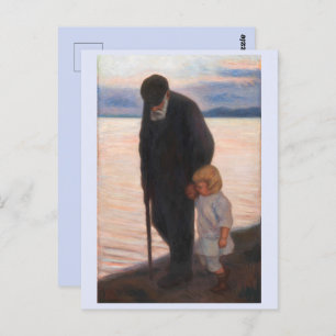 Cartão Postal Em direção à noite, Hugo Simberg