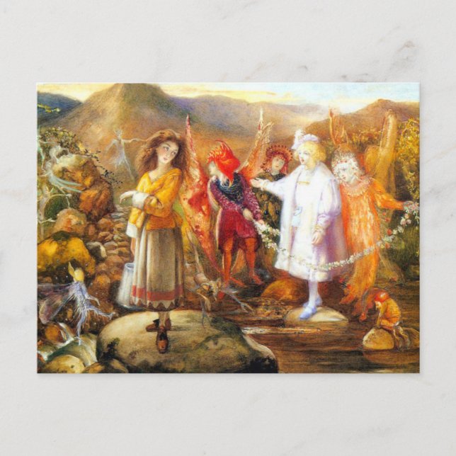 Cartão Postal Em Fairyland John Anster Fitzgerald (Frente)