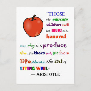 Cartão Postal Em Louvor aos Professores