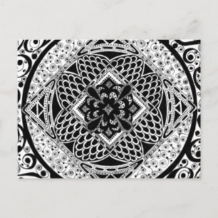 Cartão Postal em preto e branco