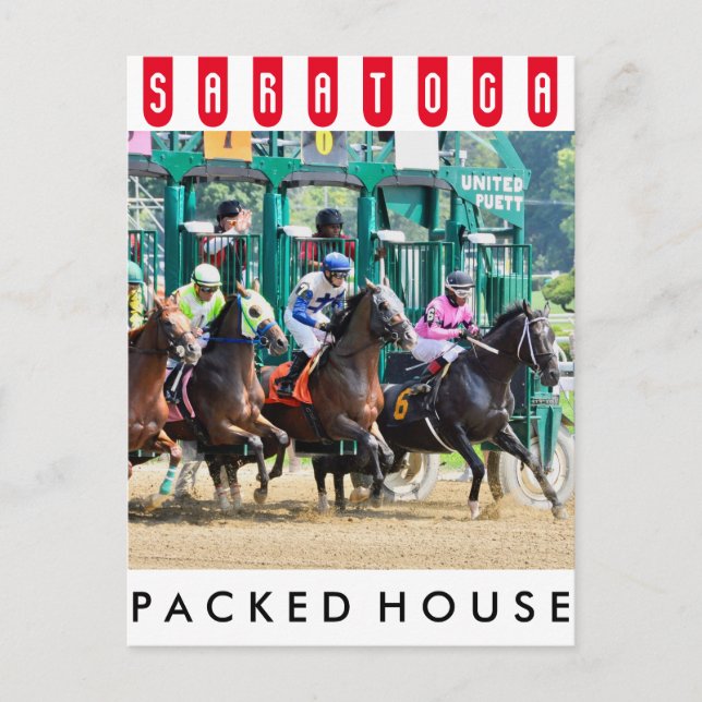 Cartão Postal Em Saratoga (Frente)