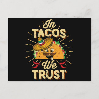 Cartão Postal Em Taco Confiamos em Taco Terça-feira Cinco de May