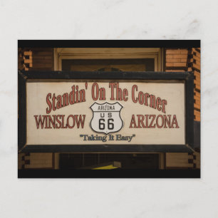 Cartão Postal Em Winslow, AZ.