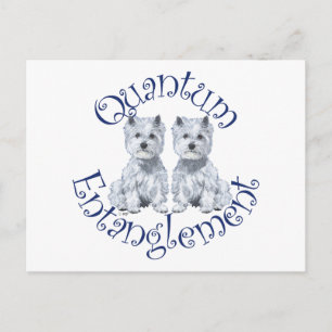 Cartão Postal Emaranhamento Quântico de Westies