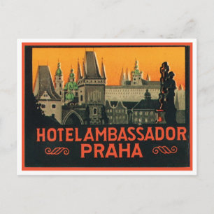 Cartão Postal Embaixador do Hotel Praha