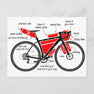 Cartão Postal Embalagem de Bike