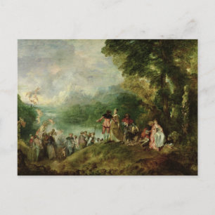 Cartão Postal Embarque para Cythera, 1717