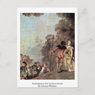 Cartão Postal Embarque Para Detalhe De Cythera Por Antoine Watte