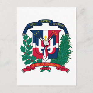 Cartão Postal emblem da república dominicana