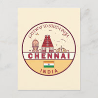 Emblem Skyline Cidade de Chennai Índia