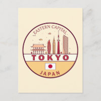 Emblem Skyline Cidade do Japão em Tóquio