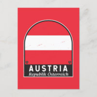 Emblema com pavilhão austríaco: Vintagem em relevo