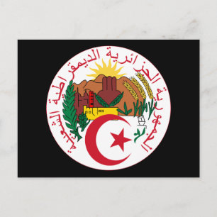Cartão Postal emblema da argélia