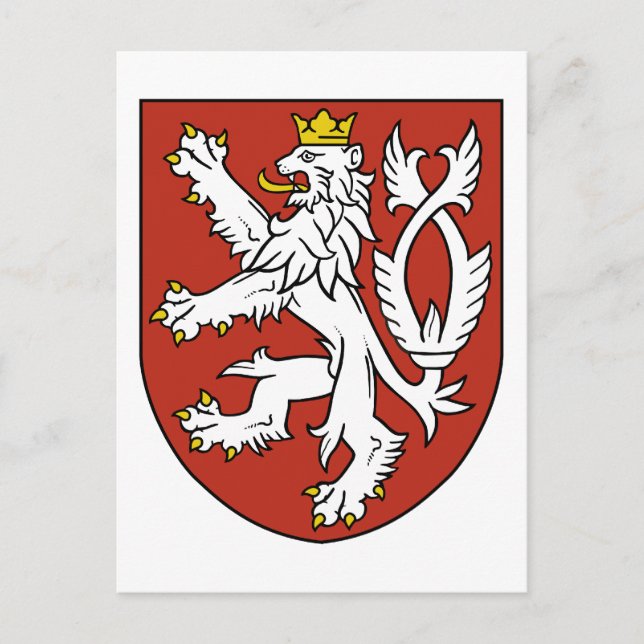 Cartão Postal emblema da boêmia (Frente)