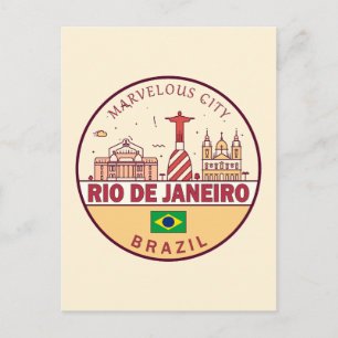 Cartão Postal Emblema da Cidade do Brasil no Rio de Janeiro