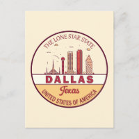 Emblema da paisagem urbana da cidade de Dallas Tex