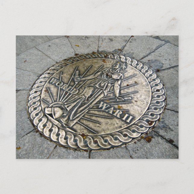 Cartão Postal Emblema da Segunda Guerra Mundial, Washington D.C. (Frente)