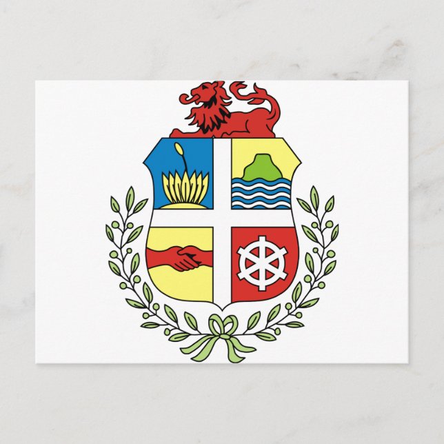 Cartão Postal emblema de aruba (Frente)