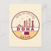 Emblema de Skyline Cidade do Qatar de Doha