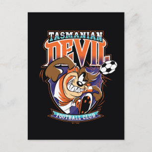 Cartão Postal Emblema do Clube de Futebol Tasmanian Devil