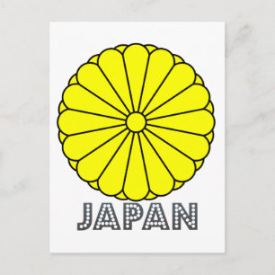 Cartão Postal Emblema Japonês
