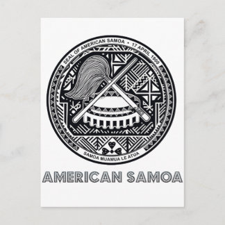 Cartão Postal Emblema Samoano
