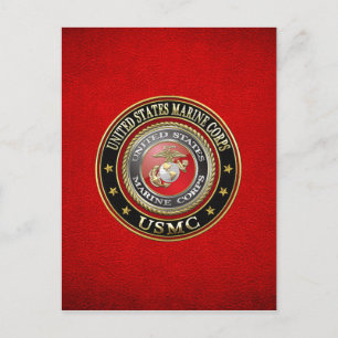 Cartão Postal Emblema USMC [Edição Especial] [3D]