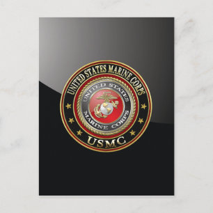Cartão Postal Emblema USMC [Edição Especial] [3D]