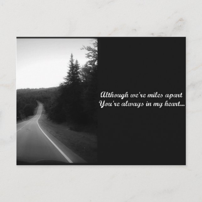 Cartão Postal Embora a gente esteja separado (Frente)