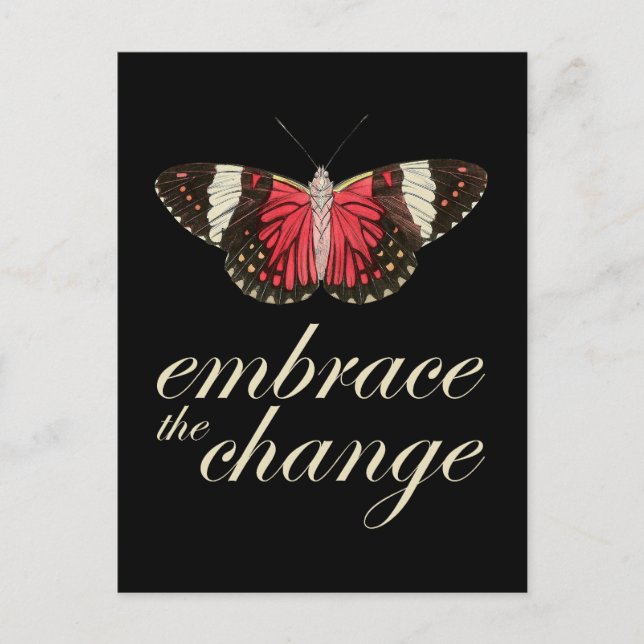Cartão Postal Embrace Alterar Cor-de-Rosa (Frente)