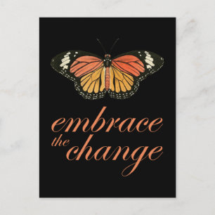 Cartão Postal Embrace Change Orange