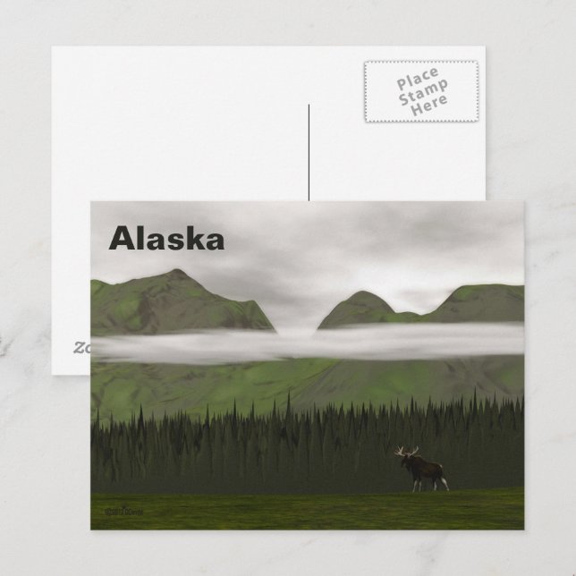 Cartão Postal Emerald Alaska (Frente/Verso)