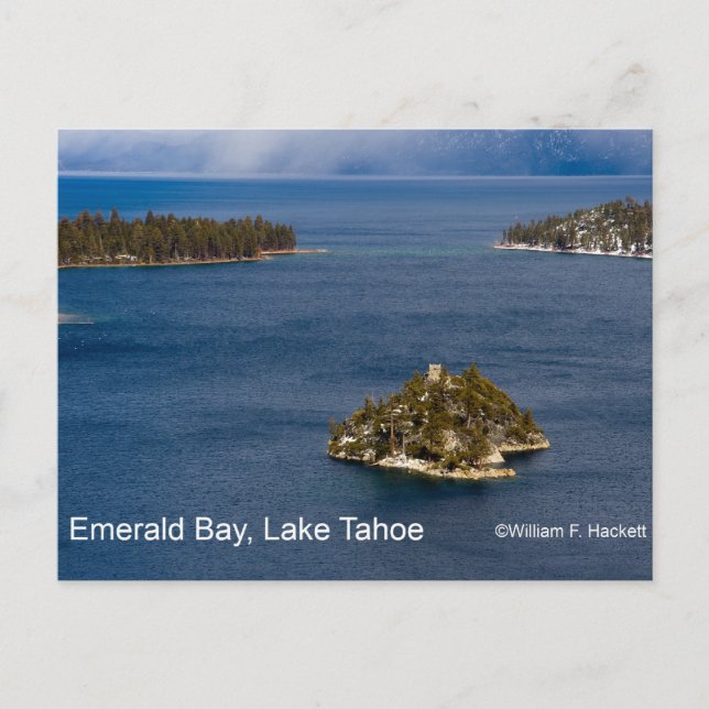 Cartão Postal Emerald Bay, Produtos do Lago Tahoe California (Frente)