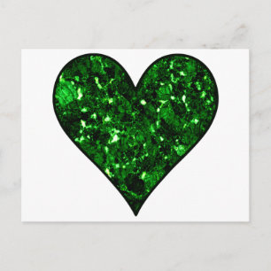 Cartão Postal Emerald Gem Heart