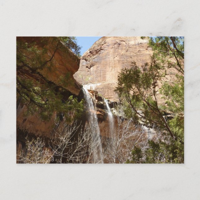 Cartão Postal Emerald Pool Falls I do Parque Nacional de Zion (Frente)