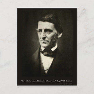 Cartão Postal Emerson Love Of Beauty É Taste Love Cote Gifts