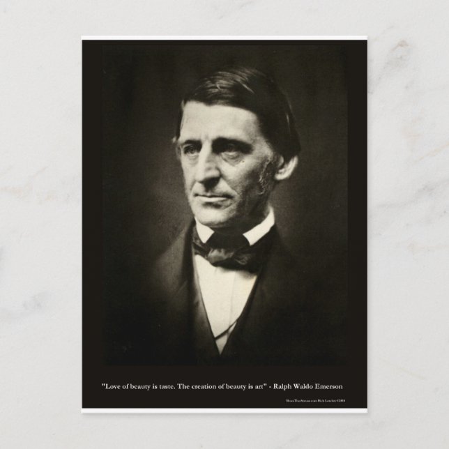 Cartão Postal Emerson Love Of Beauty É Taste Love Cote Gifts (Frente)