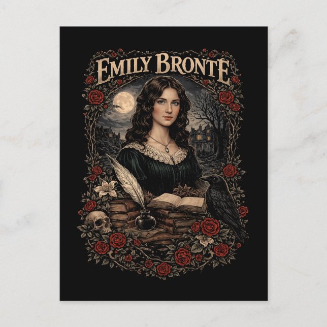 Cartão Postal Emily Brontë (Frente)