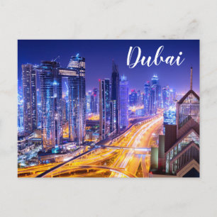 Cartão Postal Emiratos Árabes Unidos - Skyline Dubai