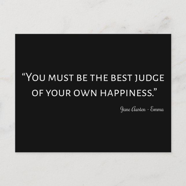 Cartão Postal Emma Por Jane Austen Cote I (Frente)