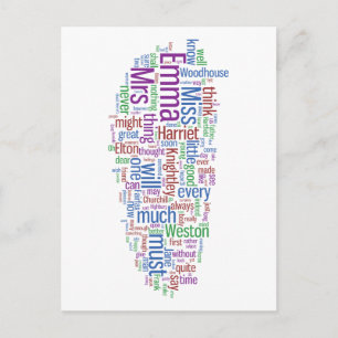 Cartão Postal Emma Word Cloud