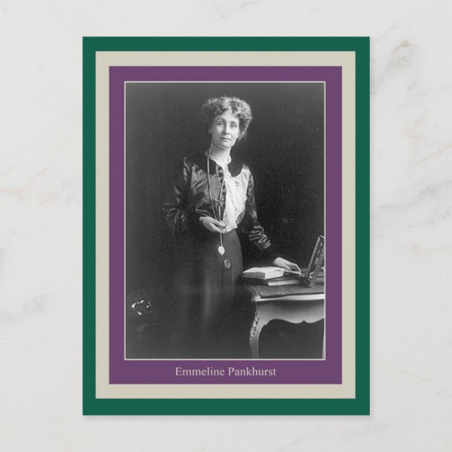 Cartão Postal Emmeline Pankhurst (Frente)