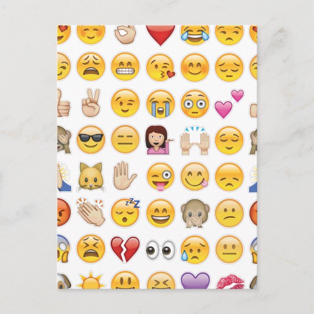 Cartão Postal emoji (Frente)